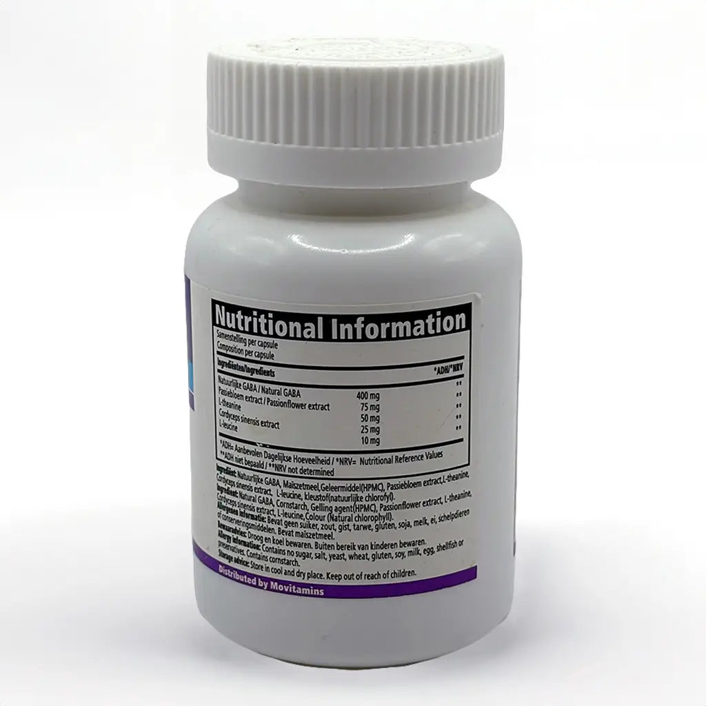 Natuurlijke Gaba – Movitamins, 60 capsules