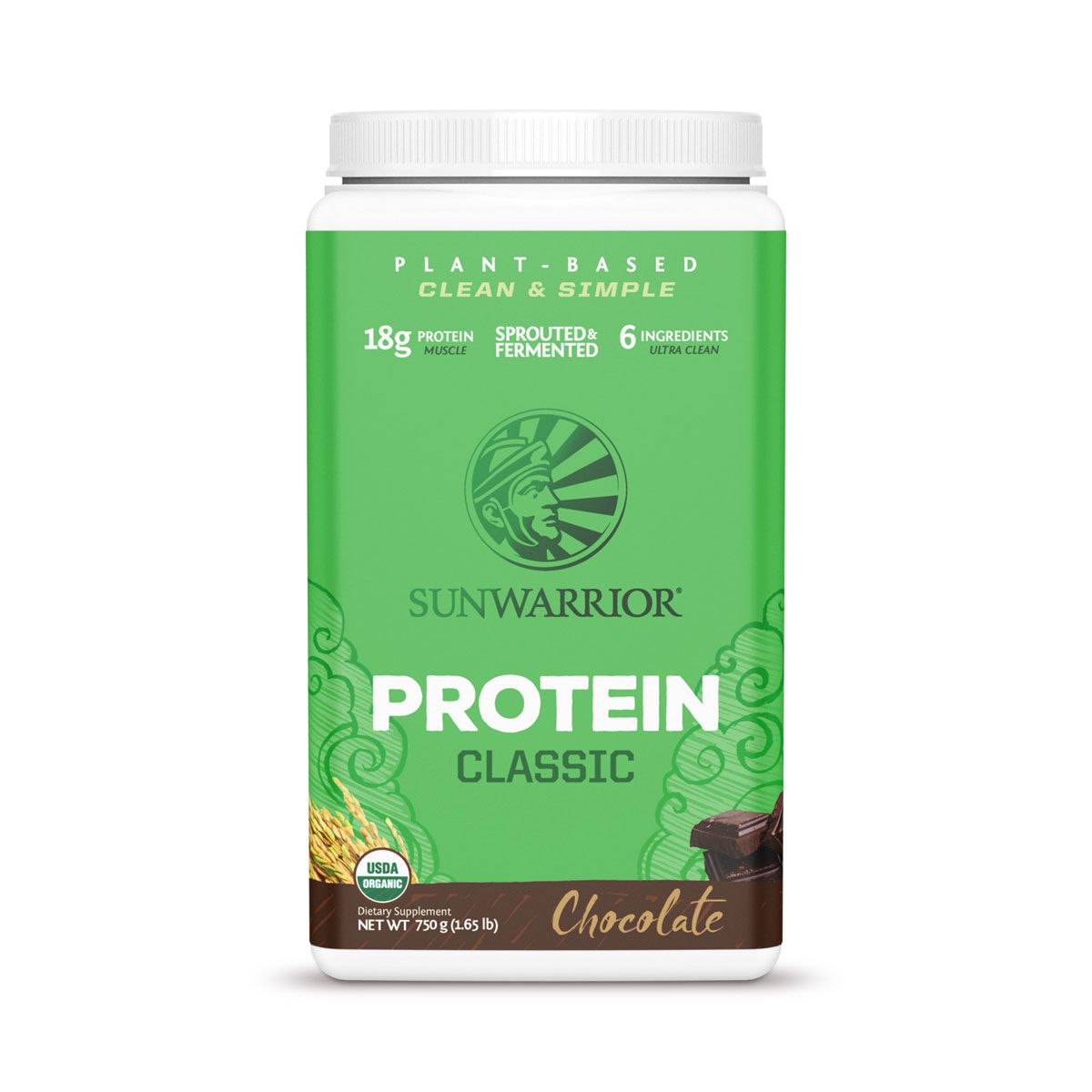 Sunwarrior Biologische Classic Proteïne Chocola 750 Gram